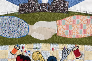 Squares On Their Way to Become the 40th Anniversary Quilt