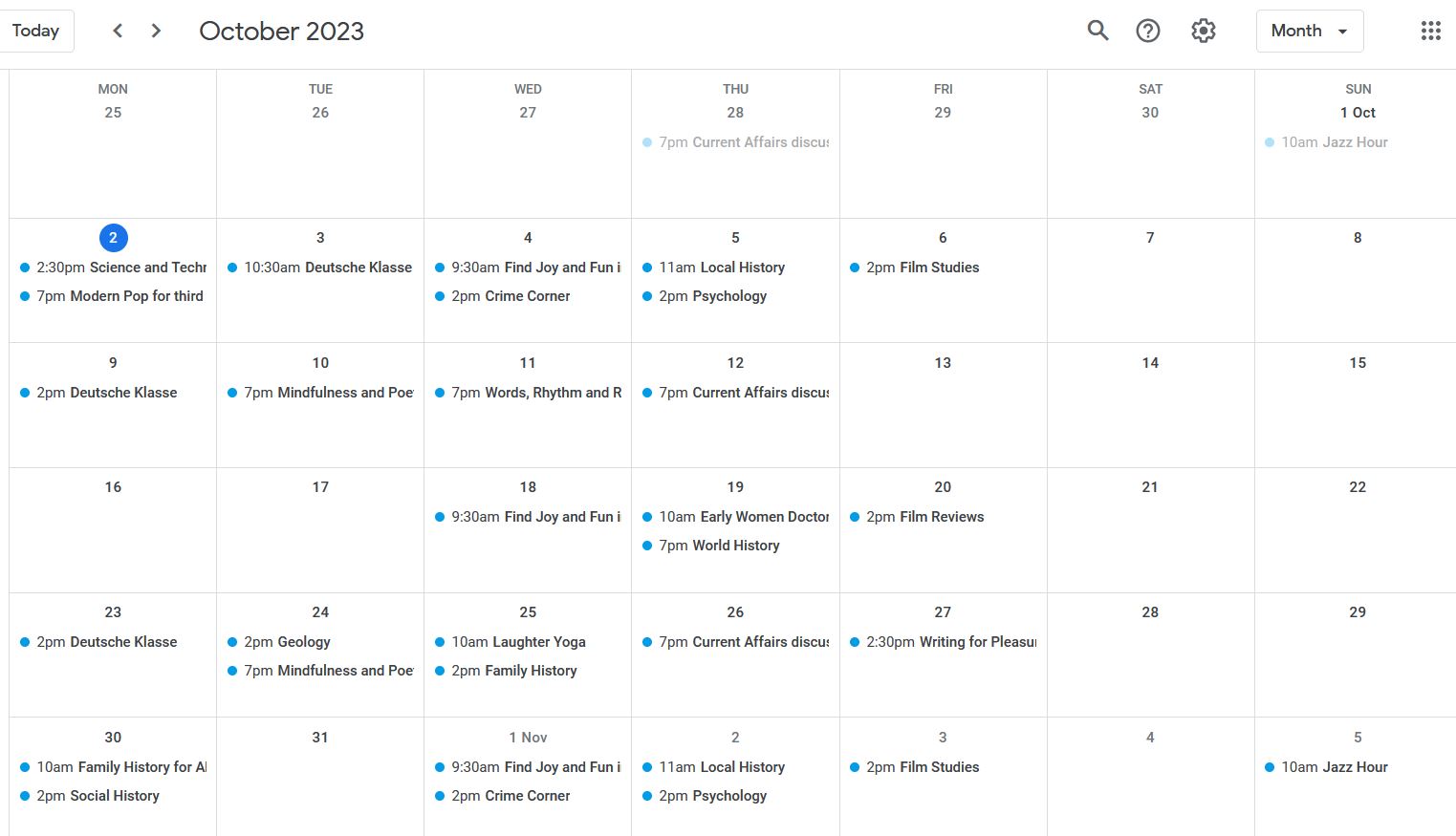 Zoom oct 2023