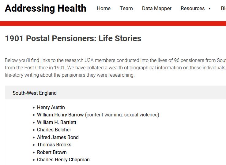 postal Pensioners