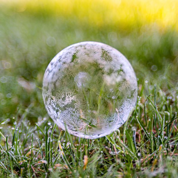 'Frozen Soap Bubble' by Ken Jones of Calverton & District u3a