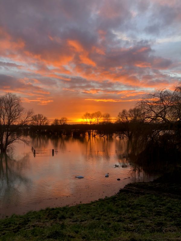 'Winter Floods' by Clive Quick of Huntingdon u3a