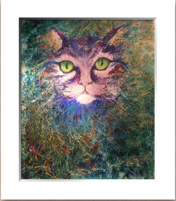 'Hide and then Pounce' by Liz Octigan, Stone Staffordshire u3a