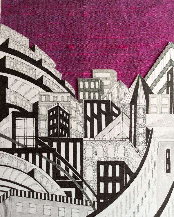 'Imaginary City' by Norma Nichol, Bexley u3a