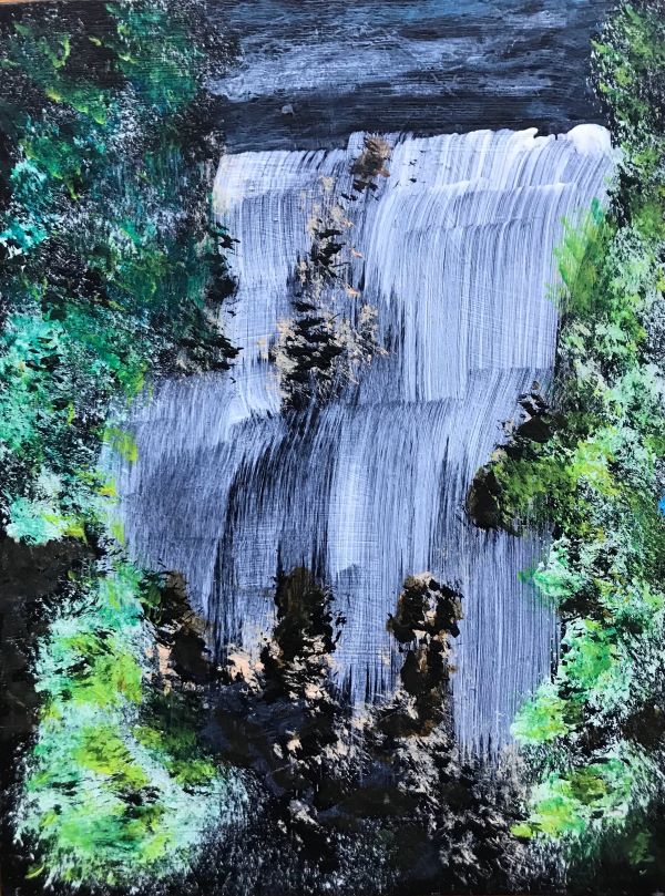 'Waterfall' by Dennis Parkinson, Northallerton u3a