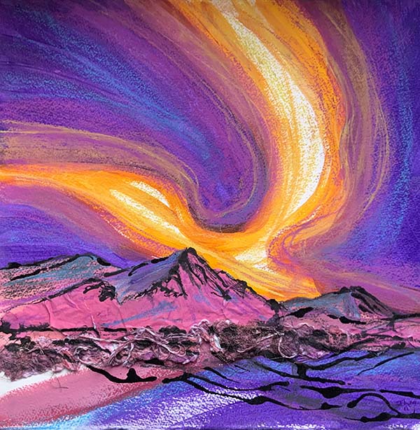 'Northern Lights' by Jacquie Melia of Clitheroe u3a