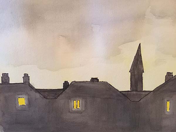 'December dusk' by Kate Garrett of Edinburgh u3a