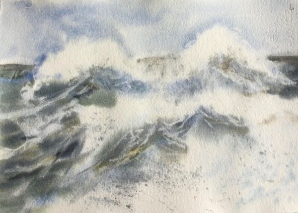 'The smell, the sound and magnificence of the sea' by Lilwen Guest from Hale and District u3a