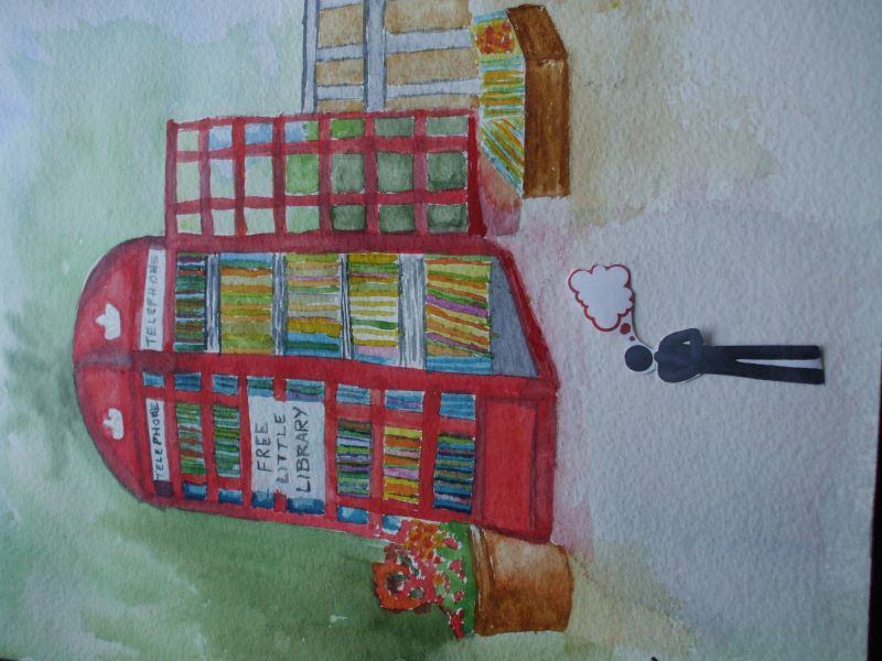 'Telephone Box' by Janice Jowett, Long Eaton & District u3a