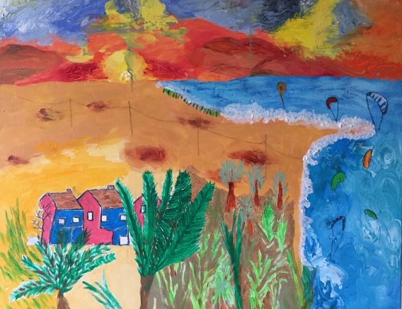 'Fuerteventura during a December sunset' by Gill Ane of Sully, Wales u3a