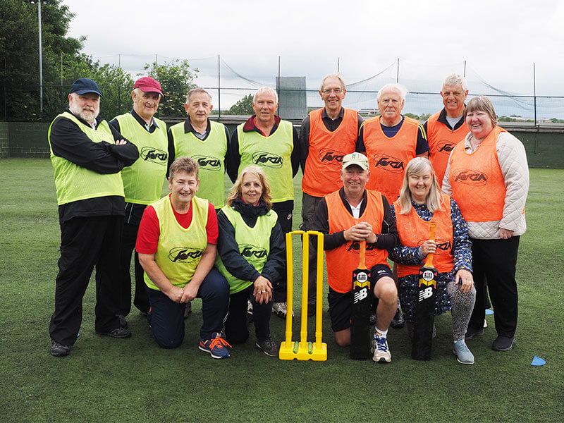 Photo of Barnsley U3A and Doncaster U3A Walking Cricket teams