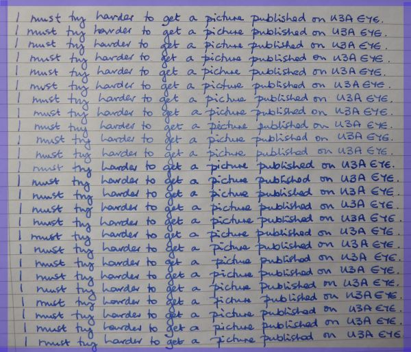 'I must try harder' by Chris Parnell of Bracknell Forest u3a